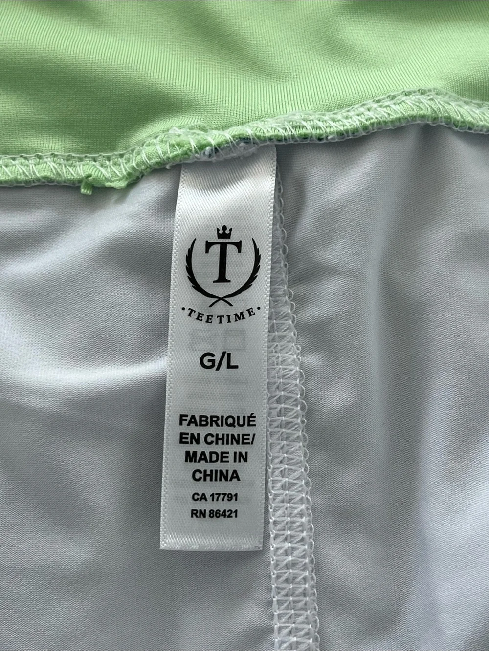 Tee Time Skort Blue Floral/Striped Athletic Printed Golf Tennis Mini Size Large